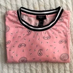 Forever 21 Men Shirt pink/black